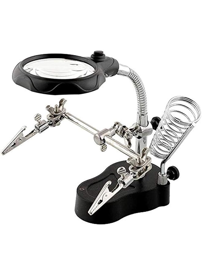erorex Magnifier Pcb Soldering Iron Stand Magnifying Glass Table
