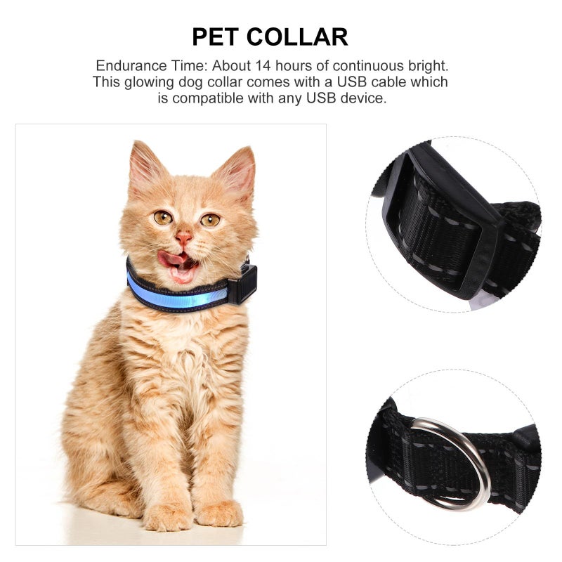 Rechargeable LED Solar Pet Safety Collar for Dogs with USB - Image 4
