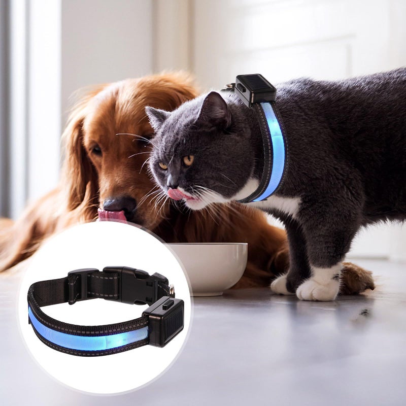 Rechargeable LED Solar Pet Safety Collar for Dogs with USB - Image 5