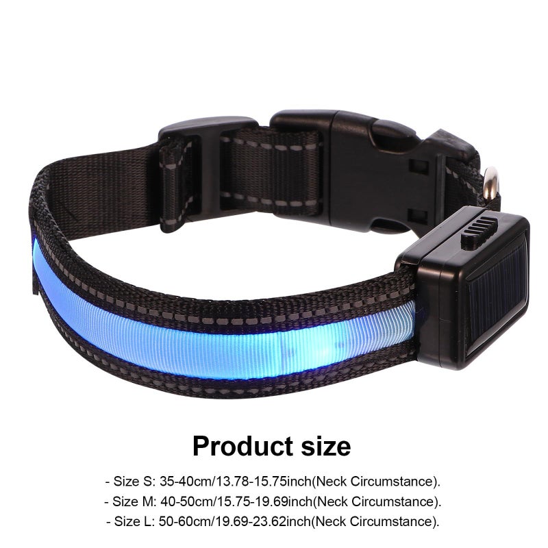 Rechargeable LED Solar Pet Safety Collar for Dogs with USB - Image 3