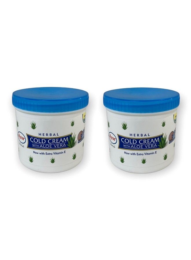 Ayur Herbal Cold Cream With Aloe Vera 500Ml (Now With Extra Vitamin E) Pack Of 2 - Image 2