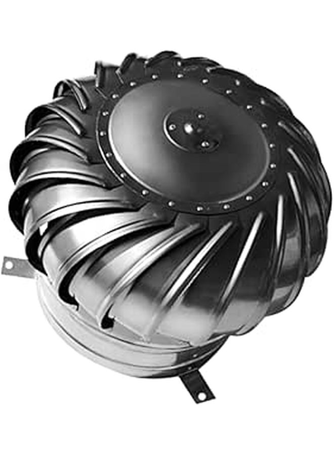 Stainless Steel Non Powered Roof Vent Turbine for Attic Airflow Easy Installation - Image 1