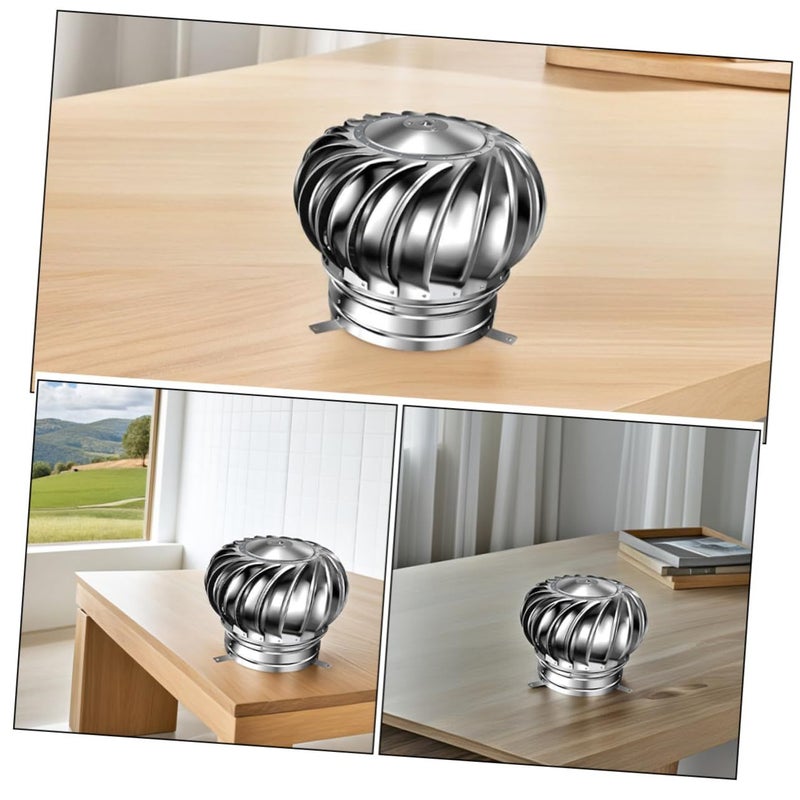 Stainless Steel Non Powered Roof Vent Turbine for Attic Airflow Easy Installation - Image 4