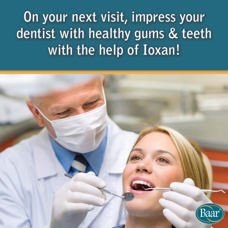 Baar Products - Ioxan Herbal Gum Massage - Oral Hygiene, Dental Health - Mouthwash, Liquid Toothpaste - Sodium Chloride, Calcium Chloride, Peppermint Oil - Relief, Circulation, Stimulation - 4 oz - Image 4