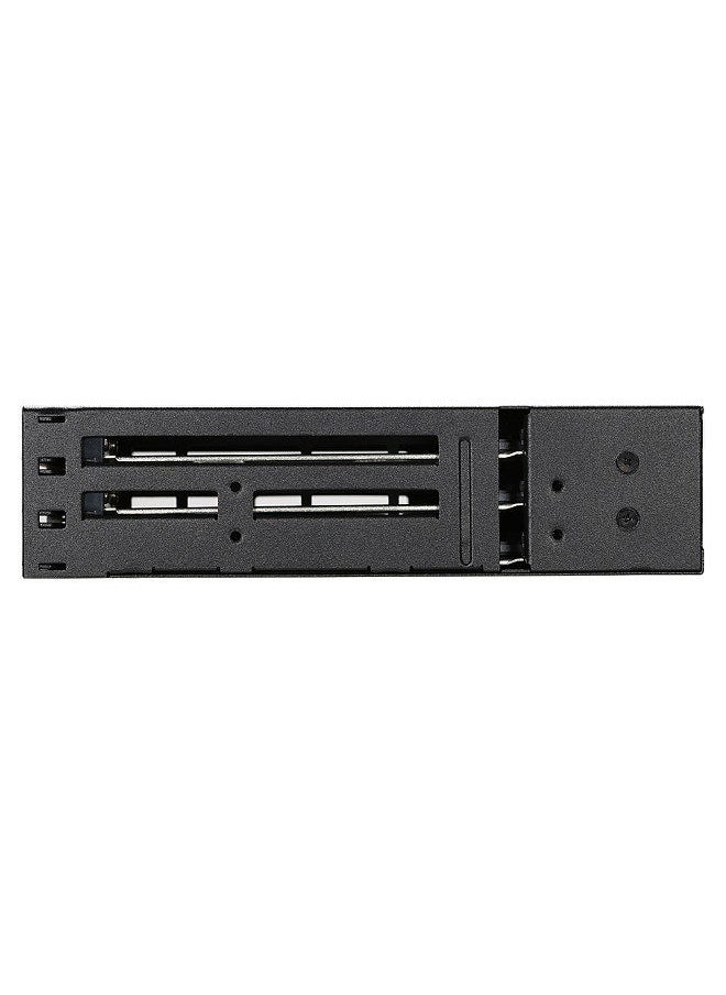 oimaster - 6 Bays Mobile Backplane Support 2.5'' SATA HDD SSD Hard Drive with Cooling Fan Locker Hot-swap 6Gbps Transmission for PC 5.25’’ Drive Bay - Image 1