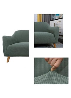 Beauenty Water Repellent Sofa Covers 3 Seater High Stretch 1 Piece Couch Cover for Dogs Universal Sofa Slipcover Non Slip Furniture Protector Jacquard Spandex Fabric (1,1 seater 90-140cm)  - Image 5