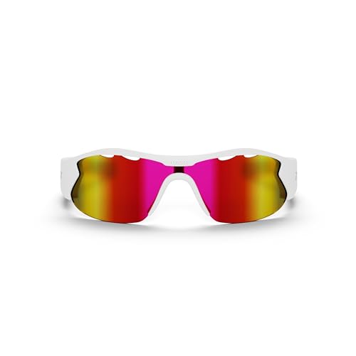 Reebok Flash Smart Audio Sunglasses, Berry Mirror Polarized Lens, Unisex, HiFi Bluetooth Sport Glasses with UV Protection - Powered by Lucyd - Image 1