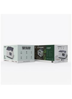 جرين ليون منظف ​​بالموجات فوق الصوتية Green Lion 50W / 5 توقيتات محددة مسبقًا / شاشة رقمية / إضاءة داخلية / صينية تنظيف / ضوضاء منخفضة - أبيض  - Image 4