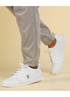 Paragon PARAGON K1027G Leather Look Casual Sneakers for Men with Ultra Soft Ankle Support, Cushioned Insoles, Lace up for Good Fitting | Comfortable, Lightweight & Durable | Ideal for Outdoor Use White  - Image 3
