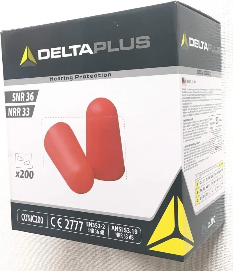 دلتا بلس CONIC200 36DB Stringless Earplug for Sleeping and Studying Double Packed