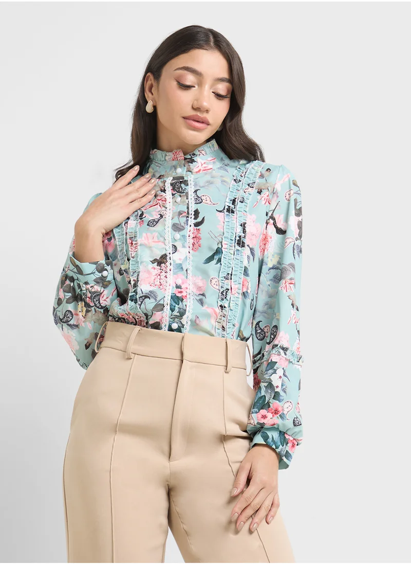 ELLA Floral Print Top