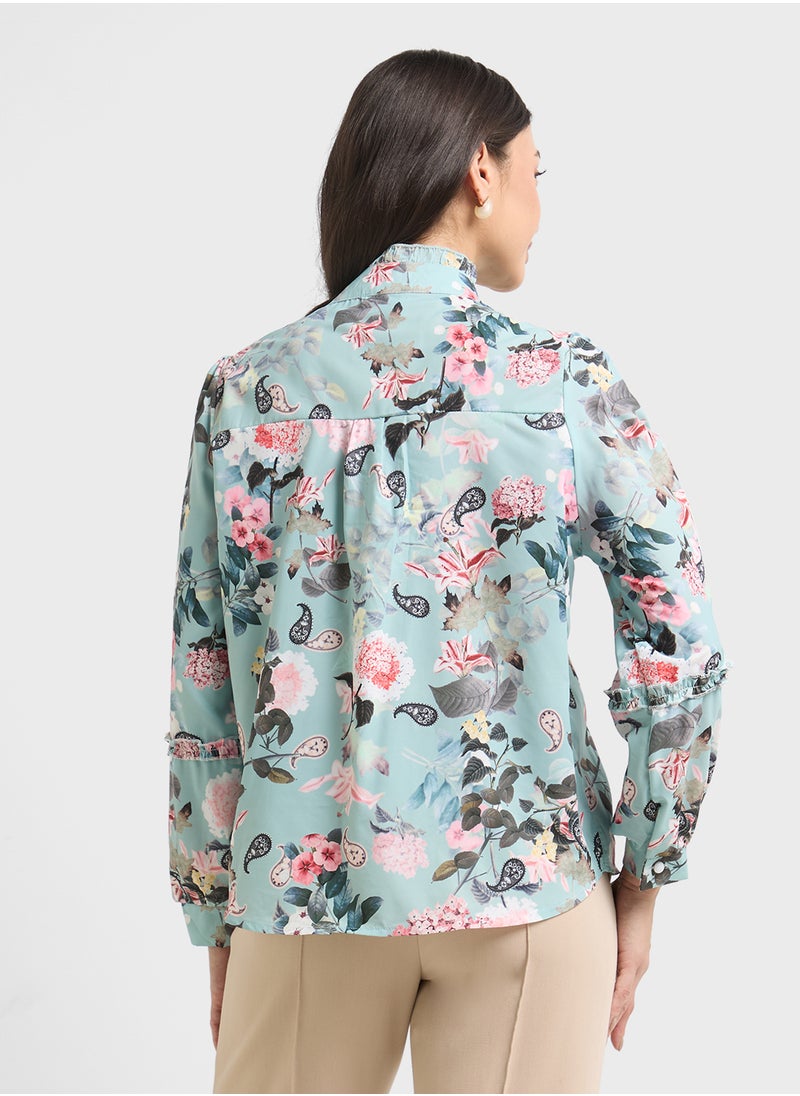 ELLA Floral Print Top  - Image 2