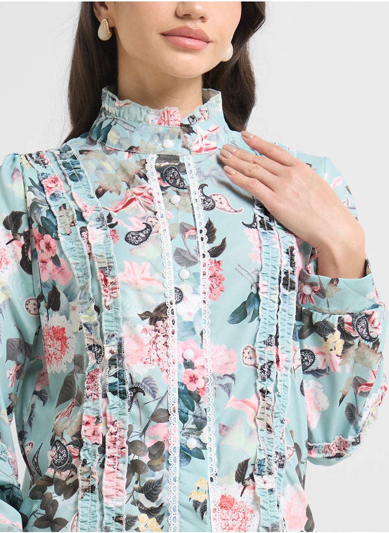 ELLA Floral Print Top  - Image 3