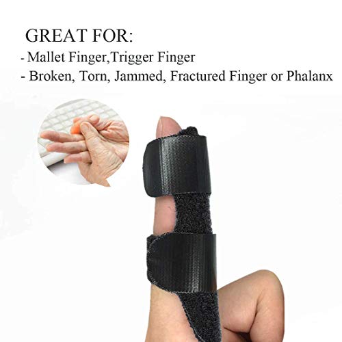 Cetaplast Nylon Splints Finger Straightener, Support Stabilizer Brace For Broken, Strained, Sprained, Swollen,Arthritis Or Tendinitis (Black) - Image 4