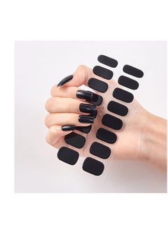 KHAJUL 4-Sheet Nail Stickers, Full Nail Art Accessories, Nail Wraps Self-Adhesive Pure Color Nail Decals, for Women Girls DIY Nail Art, 64 Pieces Green Gray Red Black  - Image 5