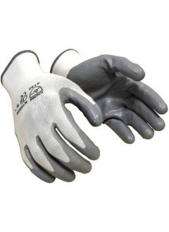 CHARU ENTERPRISES Charu Shock Proof Nylon Safety Gloves Nylon Safety Gloves Grey White Pair 01 