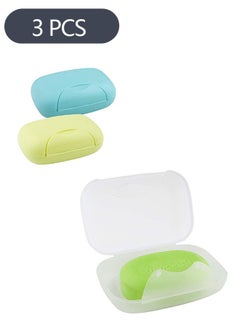 Ant 3-Piece Soap Holder, Soap Box Travel Soap Container Case for Bathroom Camping GymBusiness Trip  - Image 1