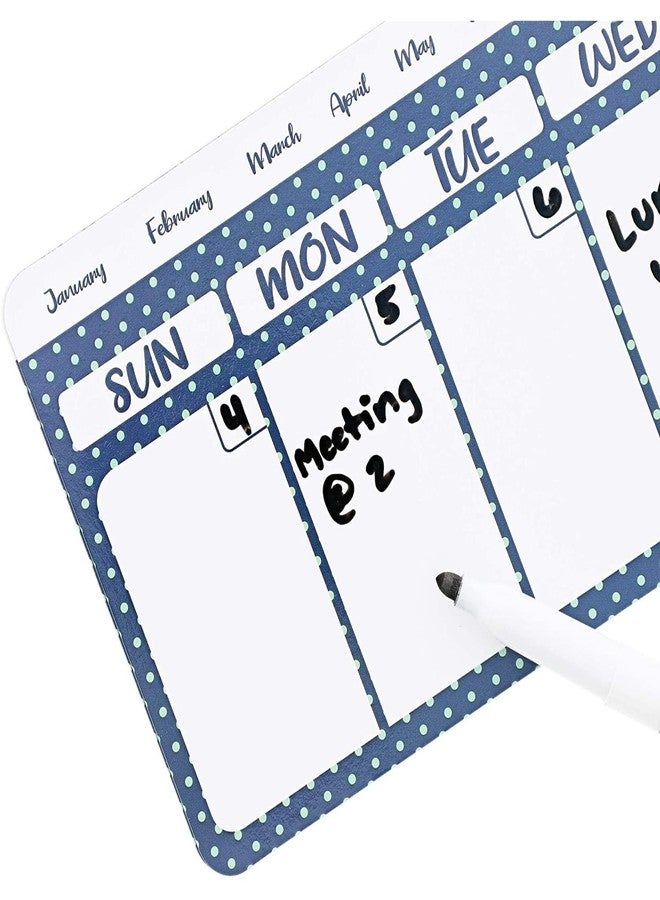 Juvale Dry Erase Weekly Calendar Magnet - Magnetic Calendar for Refrigerator - Dry Erase Weekly Planner - Desk Decor & Office Desk Accessories - 11"x 4.2", Pack of 4 - Image 4