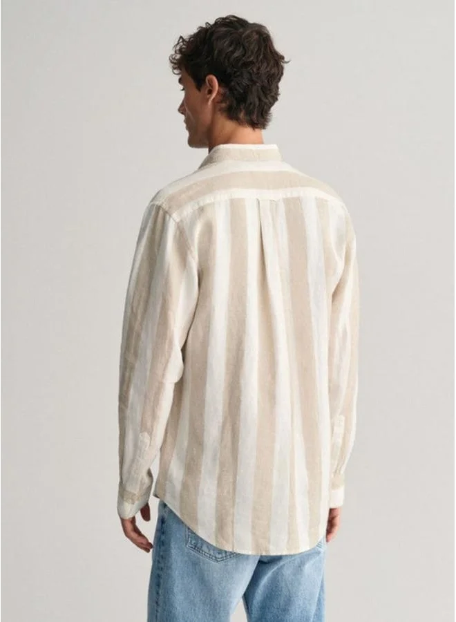 GANT Reg Bold Stripe Linen Shirt