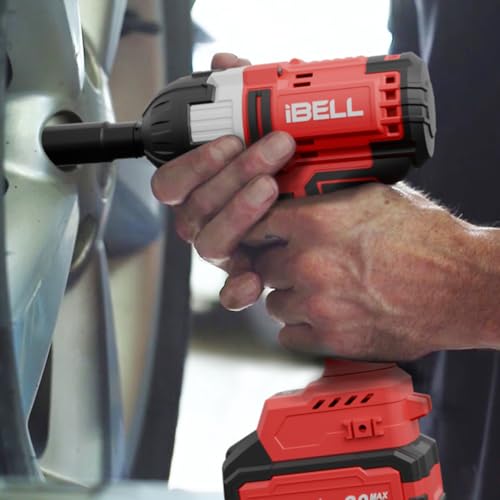 IBELL BW20-50, 20V, 1/2" Box End Brushless Cordless Impact Wrench Kit, 500Nm Max Torque, 2200 RPM, 3200 IPM, 4.0Ah Battery, Impact Sockets, Fast Charger & BMC Box. - Image 2