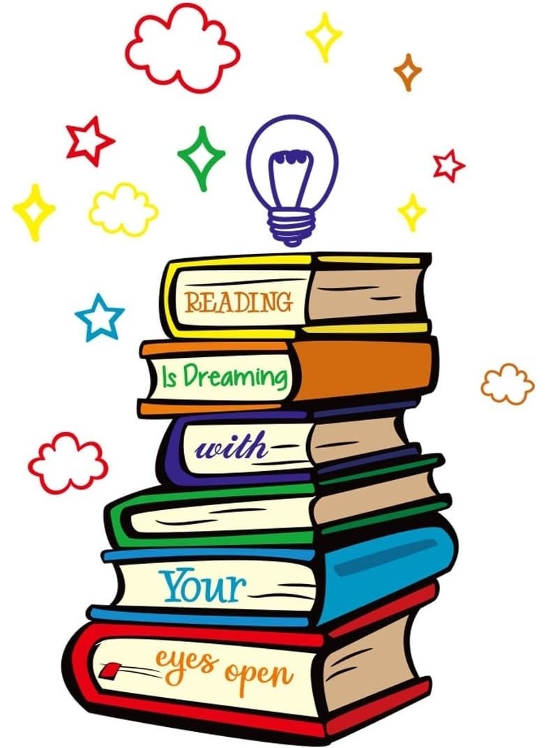 jaexest “Reading Is Dreaming With Your Eyes Open” Wall Sticker – Removable Quote Decal for Reading Corner | Creative Wall Art for Bedroom, Library & Kids Room – Vinyl Lettering - Image 1