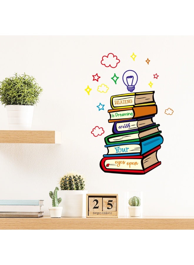 jaexest “Reading Is Dreaming With Your Eyes Open” Wall Sticker – Removable Quote Decal for Reading Corner | Creative Wall Art for Bedroom, Library & Kids Room – Vinyl Lettering - Image 4