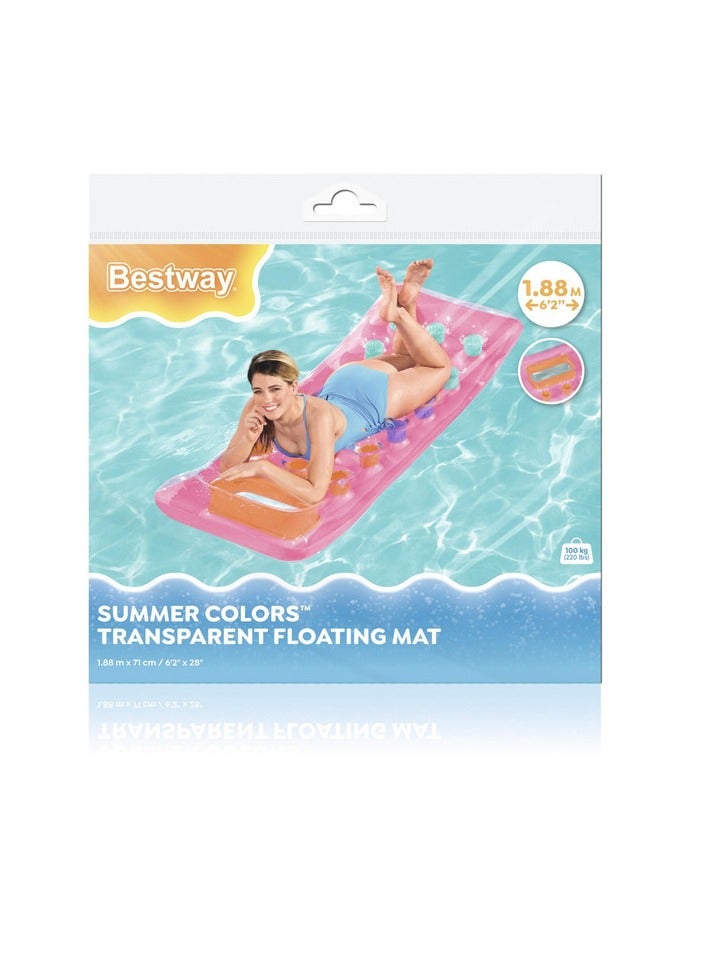 بست واي بيست واي بساط عائم شفاف بألوان الصيف - Image 1