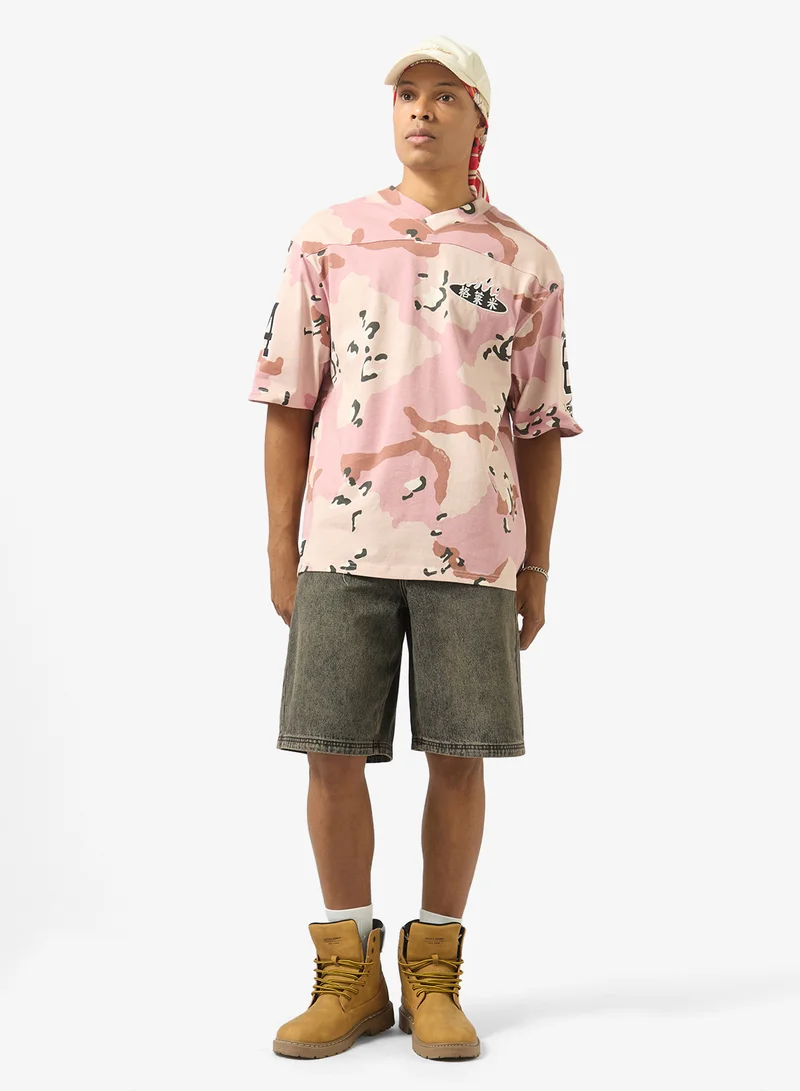 Grimey Chief Watcher Baggy Denim Shorts