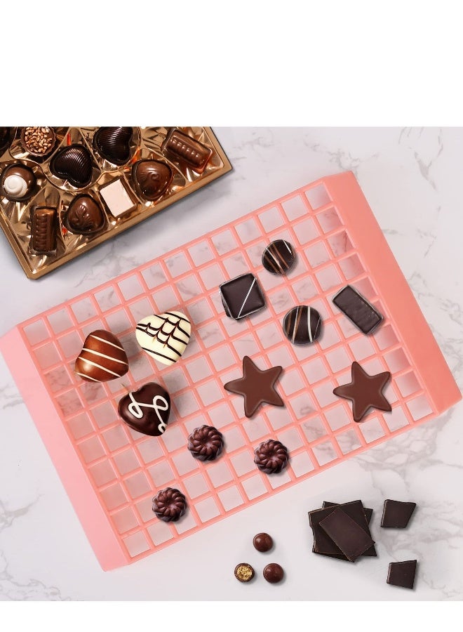 Electric Chocolate Melting Pot Gift Set Chocolates Candy Making Or Cheese Fondue Fountain Kit W/7 Free Accessories Including Molds Trays Dipping Forks u0026 Recipe Book(Pink)  - Image 5
