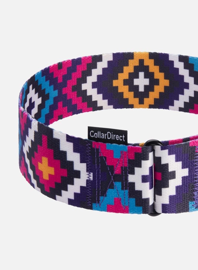 CollarDirect Aztec Martingale Collars for Dogs Heavy Duty Tribal Pattern Safety Nylon Training Collar Large Medium Small (Tribal, L, Neck Size 15"-20") - Image 3