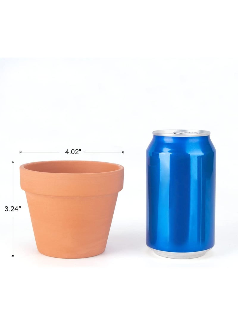 Generic 2-piece pottery flower pot with drainage system, suitable for home and garden decorations, size (length 15cm x width 15cm x height 13cm).  - Image 5