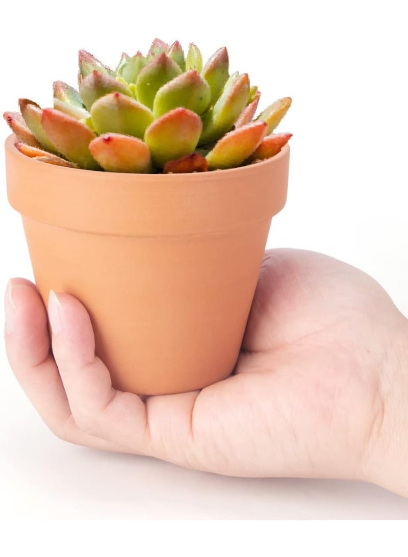 Generic 2-piece pottery flower pot with drainage system, suitable for home and garden decorations, size (length 15cm x width 15cm x height 13cm).  - Image 4