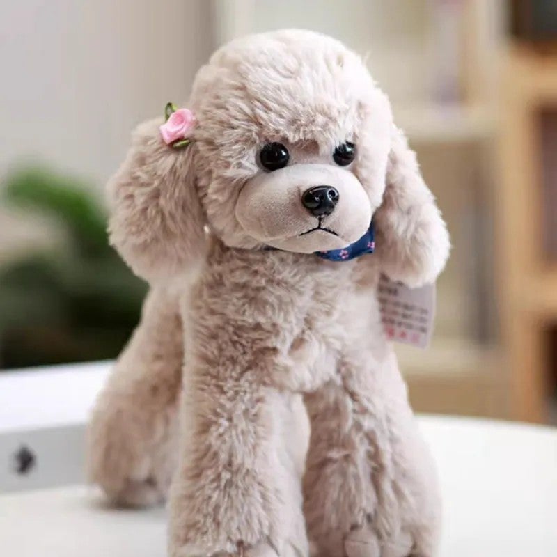 Y&D XUX 25cm 30cm Simulation Teddy Dog Plush Toy Poodle Doll Cute Puppy Doll Soft Stuffed Animals Toys Children Gift - Image 1