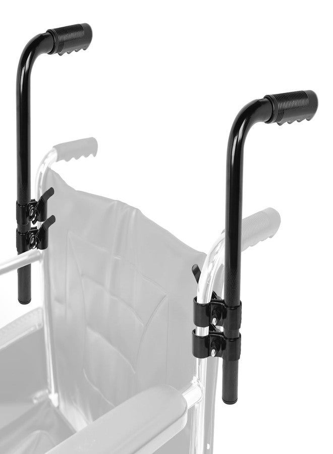 Kamrexi 2PCS Wheelchair Handle Extenders(400lbs Weight Capacity) with 4 Heavy-Duty Clamps for Wheelchair, Rallator & Stroller, Adjustable Wheel Chair Accessories Adults - Stroller Handle Extender - Image 1