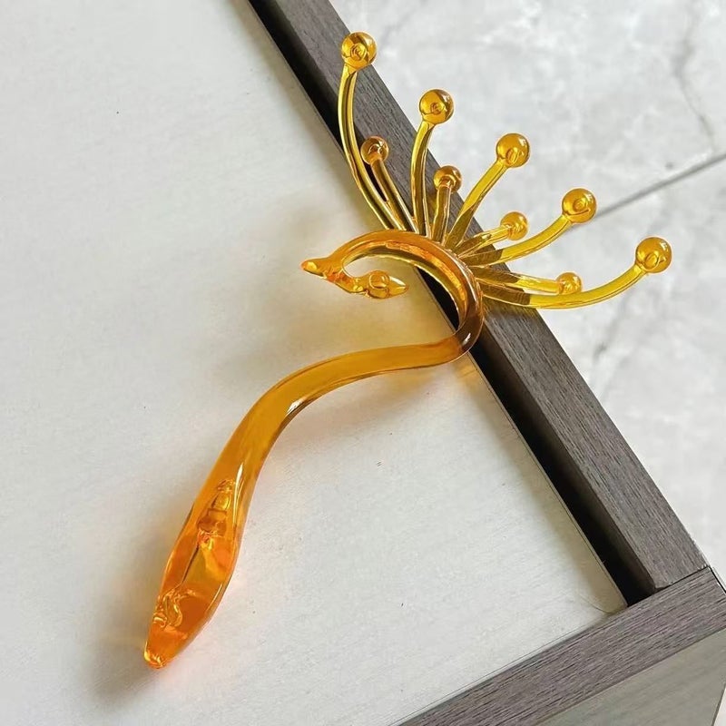 Golden Peacock Scalp Massager 9 Claws Deep Relaxation SPA Head Care - Image 5