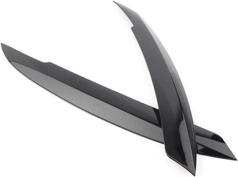 QASULER Glossy Black Headlight Eyelid Trim for VW Jetta MK6 - Image 5