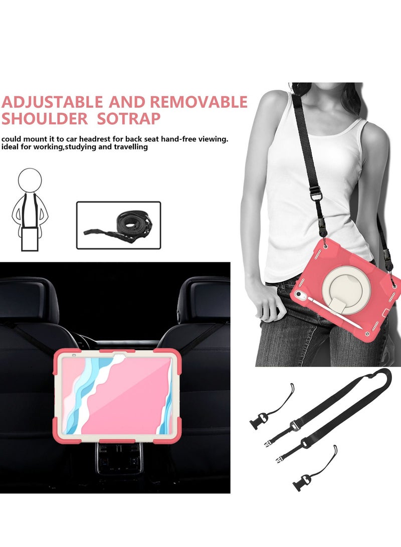 GULFLINK Rugged Heavy Duty Protective Case  for ipad 10th 10.9 inch 2022（A2757/A2777）Begonia red - Image 4