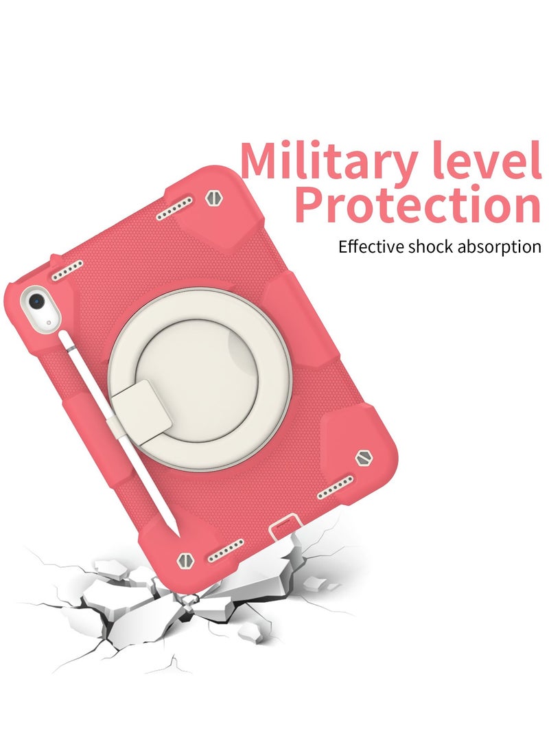 GULFLINK Rugged Heavy Duty Protective Case  for ipad 10th 10.9 inch 2022（A2757/A2777）Begonia red - Image 5