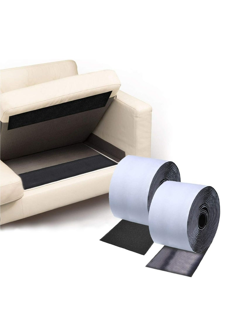 Generic - Couch Cushion Non Slip Pads to Keep Couch Cushions from Sliding, Hook and Loop Tape with Adhesive for Smooth Surfaces, 2m Long and 11cm Wide,Hook and Loop Tape for Couch Cushions - Image 1