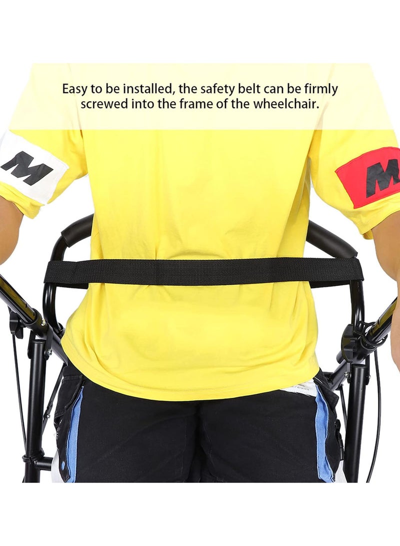 GGOOT Wheelchair Belt Strap, Length Adjustable Safety Waist Belt Seat Restraint Leg Chest for Scooter or Wheelchair  - Image 2