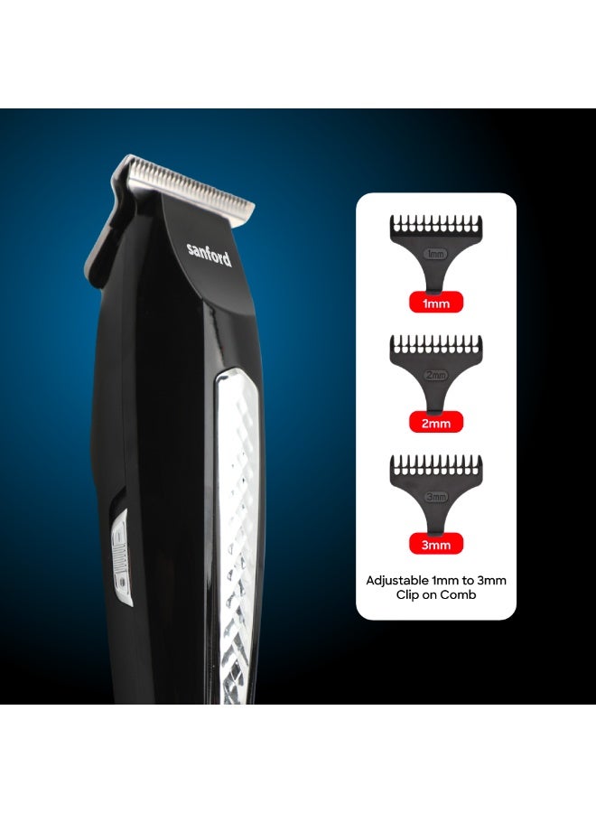 Sanford Rechargeable Hair Clipper with Sharp Endurance Blade, Stainless Steel Blades, Cordless Operation, 90 Mins Continuous Working, LED Charging Indicator, 4500RPM Powerful Motor, High-Precision Trimming - Image 5
