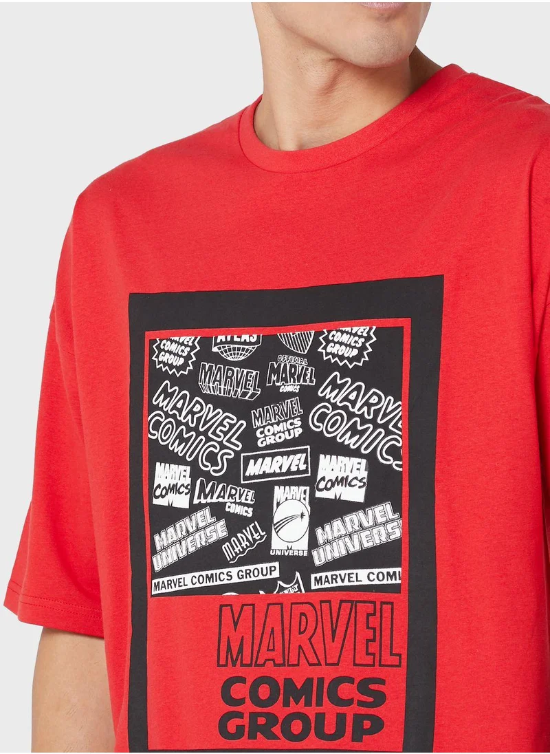 MARVEL Marvel Comic Oversize T-Shirt