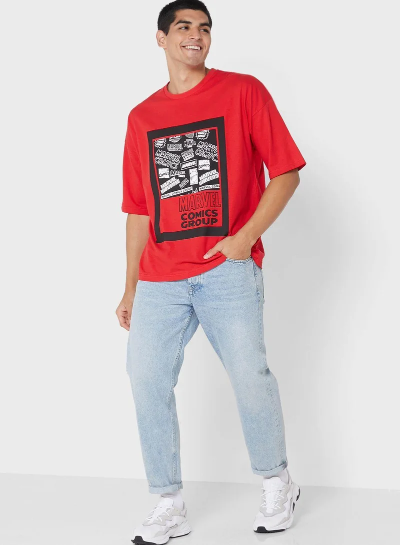 Marvel  Marvel Comic Oversize T-Shirt for Men | Best Price UAE