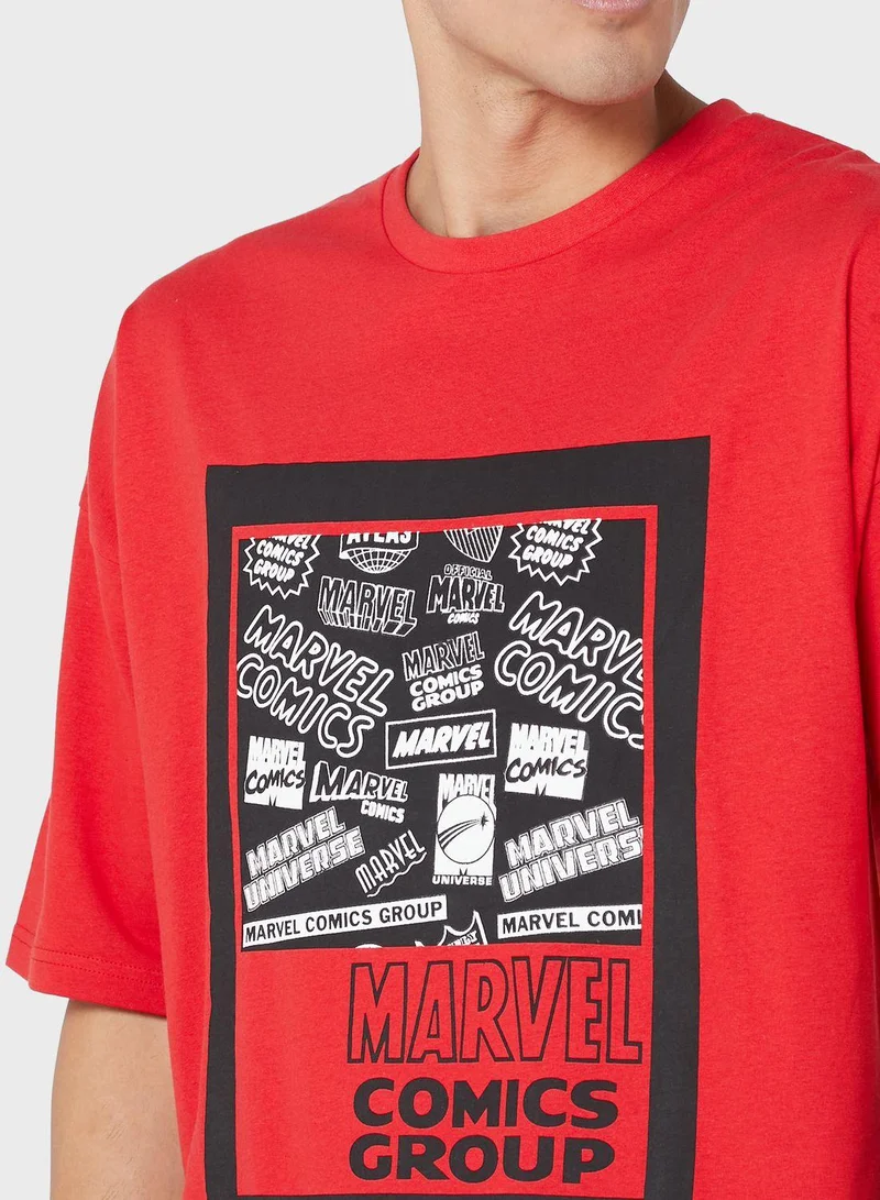 Marvel  Marvel Comic Oversize T-Shirt for Men | Best Price UAE