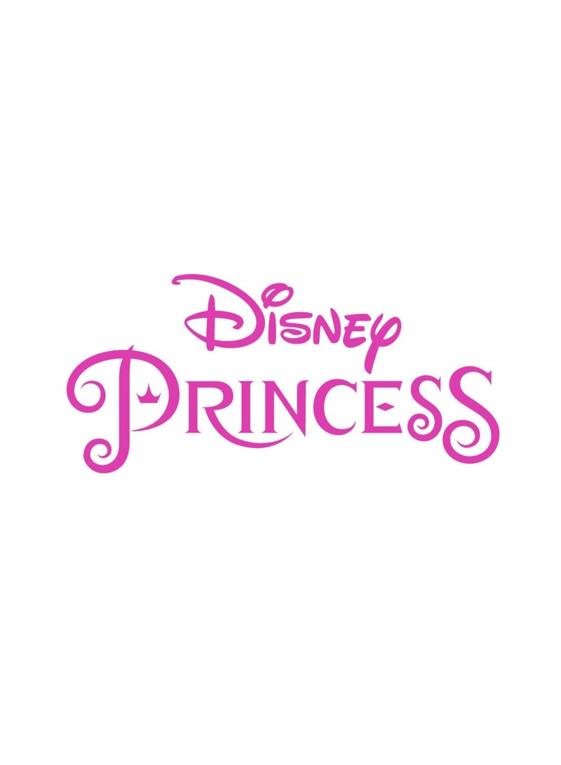 Disney Hexagon 10mm Blue & Clear CZ Princess pendant with 18K Sterling silver chain - Image 3