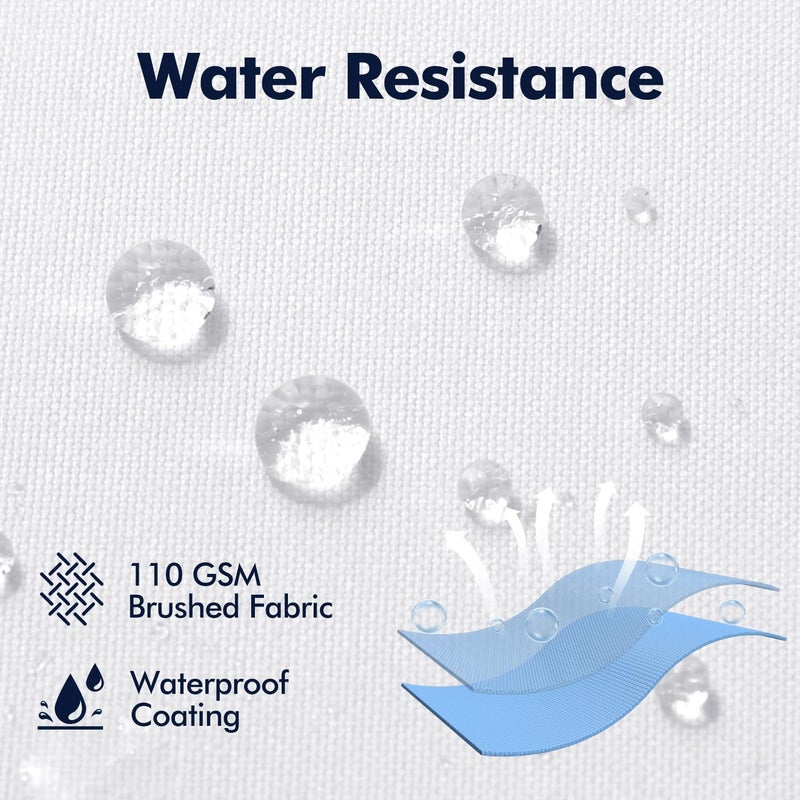 MIULEE Pack of 2 20x20 Outdoor Pillow Inserts, Outdoor Throw Pillows Water-Resistant Decorative Premium Square Pillow Stuffer Sham for Porch Swing Couch Sofa Cushion Patio Furniture - Image 3