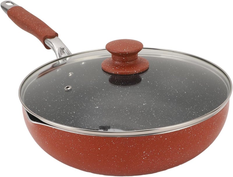 Long use oriented quality Aramox Non Stick Frying Pan Skillet with Lid Multi Functional Stir Fry Pan for Even Heating Cooking with Non Scalding Grip PFOA Free 11.6 Inch (Style 2) Land transit & shipment compatible Standard fit Famous in Saudi local markets Daily hot sale KSA market exclusive Cost saving user oriented build Trusted all-purpose quality Special offer Low stock in market Simple practical structure Long lasting universal build Flexible sizing options Exclusive discounted rate Carefully engineered build Temporary in stock Global assorted color picks Easy for adults & kids Storage burden minimized build Bulk order available stock Multi-goal comprehensive design Economical varied sizing picks Multiple useful functions Polished safe edge Global light sturdy raw material - Image 4