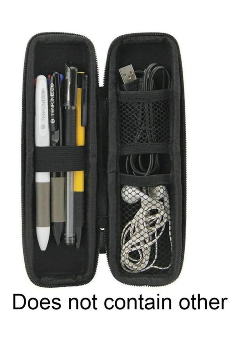 Hard Shell Pen Case, Durable Hard Shell Stylus Pencil Case Holder EVA Hard Pencil Case for Pen Hard Shell Carrying Pen Case Holder for Executive Fountain Pens Black - Image 4
