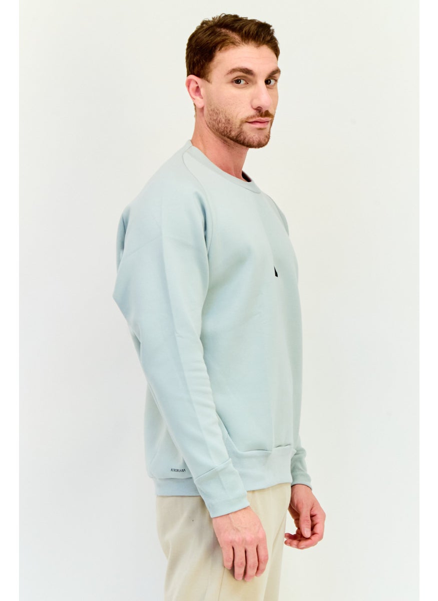 Adidas Men Sportswear Fit Long Sleeve Outdoor Sweatshirt, Sage  - Image 2
