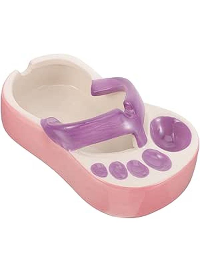 Ceramic Slipper Shape Ashtray For Home Use Sturdy And Practical - Image 1